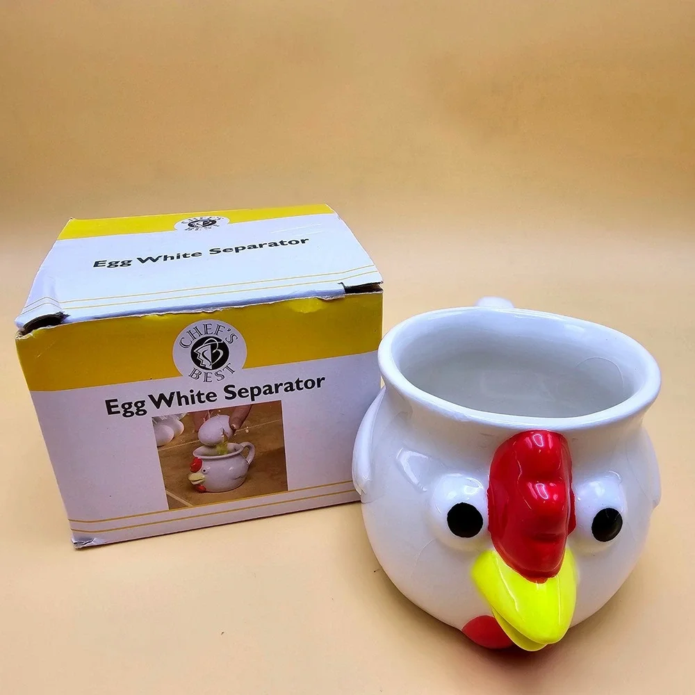 Chef's Best Egg White‎ Separator Fun Chicken Ceramic Kitchen Gadget
